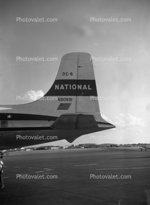 National Airlines NAL, Tail, Tailplane, Douglas DC-6, 1950s