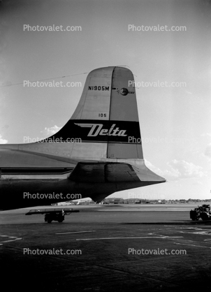 Delta Air Lines, Tail, Tailplane, Douglas DC-6, 1950s