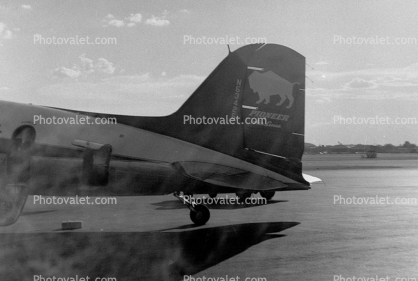 Douglas DC-3, Tail, Tailplane, Pioneer Air lines, 1950s