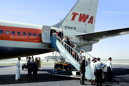 N764TW, Trans World Airlines TWA, Boeing 707-331, September 1971, 1970s