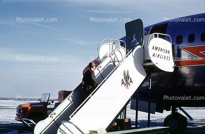 American Airlines AAL, Mobile Stairs, 1950s