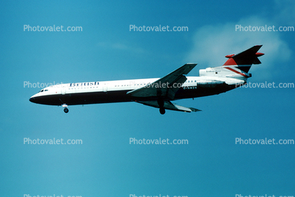 G-AWZN, British Airways BAW, Hawker Siddeley HS-121 Trident 3B, Landing