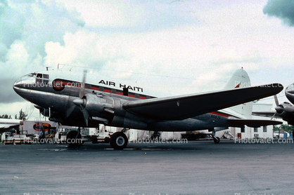 N8875, Air Haiti Airlines, Curtiss Wright Super C-46C Commando, R-2800, 1950s
