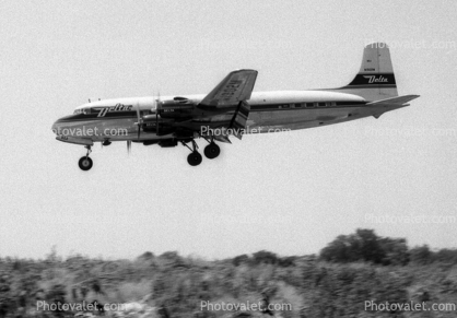 N1902M, Delta Air Lines, Douglas DC-6, R-2800, 1950s