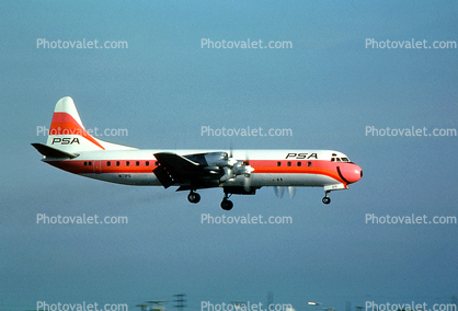 N171PS, Cindy, Pacific Southwest Airlines, PSA, Lockheed L-188-C Electra