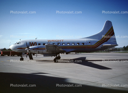 N94224, Wright Airlines, Convair 600, 1950s