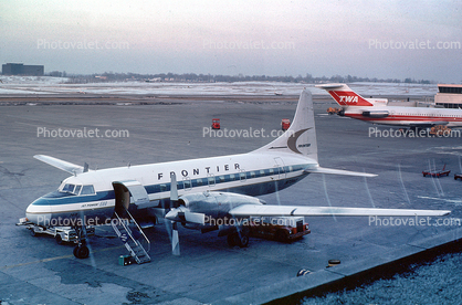 N73160, Convair CV-580, Frontier Airlines, CV-440-12, Metropolitan, 1950s