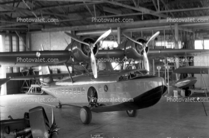 Sikorsky S-43 Flying Boat, propliner, prop, radial piston, 1950s