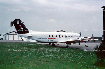 N31YV, Transtravel Airlines, Beech 1900D, PT6A-67D, PT6A