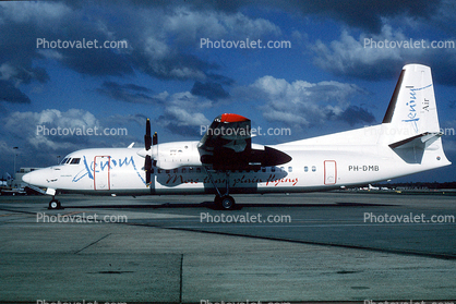 PH-DMB, Denim Air, Fokker F50, Tyrolean Airways