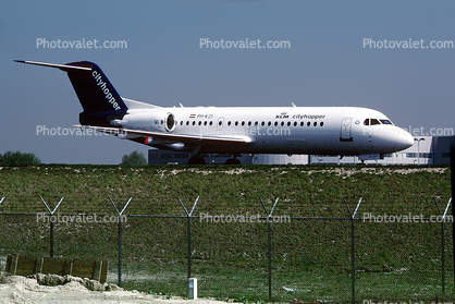 PH-KZI, NLM CityHopper, Fokker F28-0070, Twin Engine Jet, F70, Amsterdam