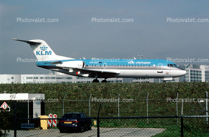 PH-KZI, KLM Airlines, Fokker F28-0070, Twin Engine Jet, F70, Amsterdam