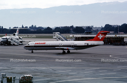 HB-IVE, SwissAir, Fokker F28-0100