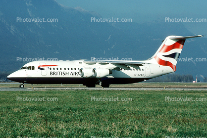 G-BZAX, British Airways BAW CitiExpress, Bae Avro RJ100