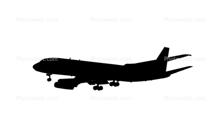 Douglas DC-8-62H, landing, JT3D-3B s3, JT3D silhouette, logo, shape