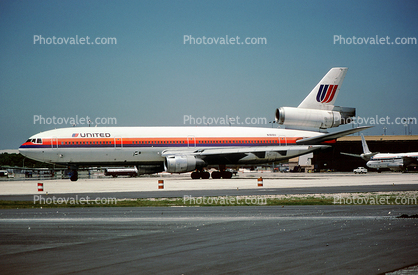 N1818U, Douglas DC-10-10, United Airlines UAL, CF6-6K, CF6