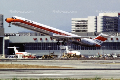 N926PS, PSA, Pacific Southwest Airlines, Douglas DC-9, Taking-off, JT8D