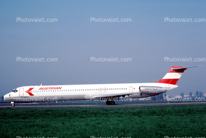 OE-LDT, Austrian Airlines AUA, Mcdonnell Douglas DC-9-81(MD-81), JT8D