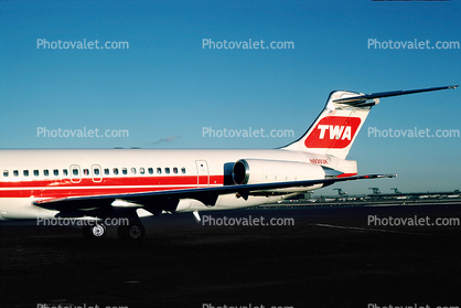 N9303K, Trans World Airlines TWA, McDonnell Douglas MD-83, JT8D, JT8D-219
