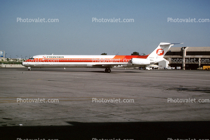 N9805F, Frontier Airlines, McDonnell Douglas MD-82, JT8D