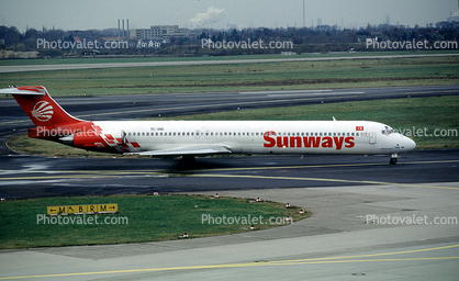 TC-INB, Sunways Airlines, McDonnell Douglas MD-83, JT8D, JT8D-219