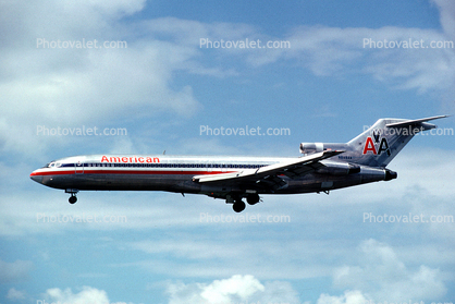 N845AA, American Airlines AAL, Boeing 727-223, JT8D, 727-200 series