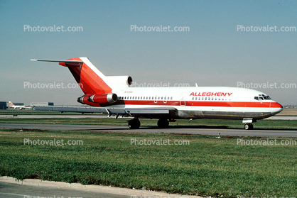 N7034U, Boeing 727-22, Allegheny Airlines, JT8D-7B, JT8D, 727-200 series