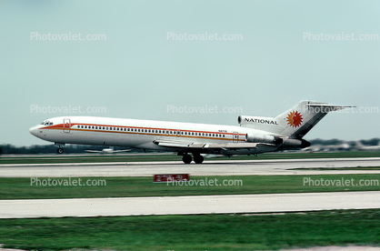 N4735, Boeing 727-235, National Airlines NAL, Taking-off, JT8D, JT8D-7B