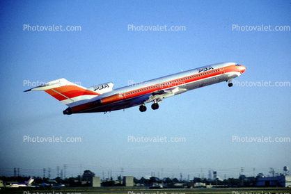 Boeing 727-214, PSA, Pacific Southwest Airlines, Taking-off, 727-200 series