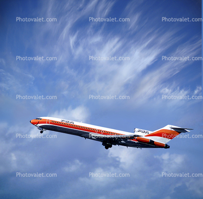 N552PS, Boeing 727-214, PSA, Pacific Southwest Airlines, Taking-off, JT8D-15, JT8D, milestone of flight, 727-200 series, Smileliner