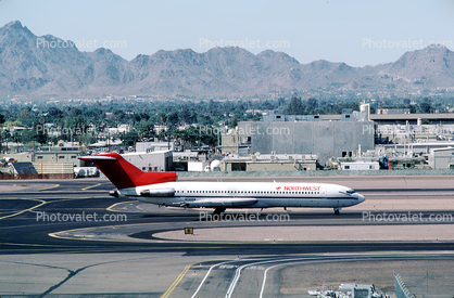 N729RW, Boeing 727-2M7, Northwest Airlines NWA, Phoenix, Arizona, USA, JT8D, 727-200 series