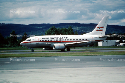 LN-BUC, Braathens, Boeing 737-505, 737-500 series, CFM56-3C1, CFM56