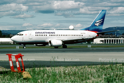 LN-TUX, Braathens, Boeing 737-548, CFM-56, 737-500 series, CFM56-3B1, CFM56