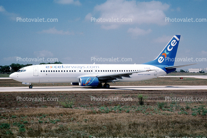 G-XLAE, Excel Airways, Boeing 737-8Q8, 737-800 series, CFM56, CFM56-7B27