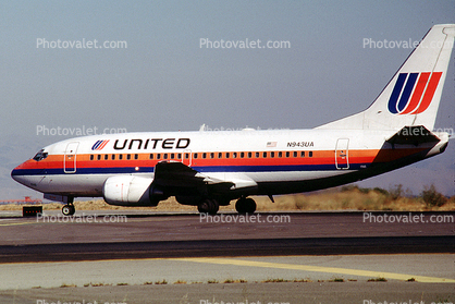 N943UA, Boeing 737-522, United Airlines UAL, 737-500 series, CFM56-3C1, CFM-56, CFM56