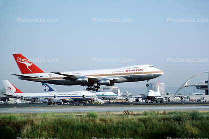 Boeing 747, Qantas Airlines, LAX