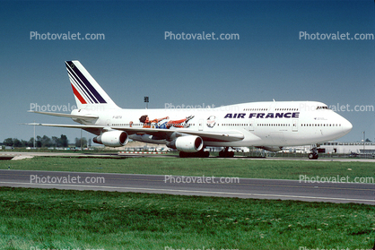 F-GETA, Boeing 747-3B3M, Air France AFR, 747-300 series, Soccer, CF6-50E2, CF6