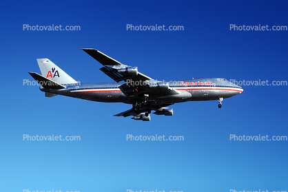 American Airlines AAL, Boeing 747, Landing, Flight, Flying