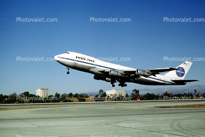N658PA, Boeing 747-121, Pan American World Airways, 747-100 series, JT9D, Taking-off, JT9D-7A