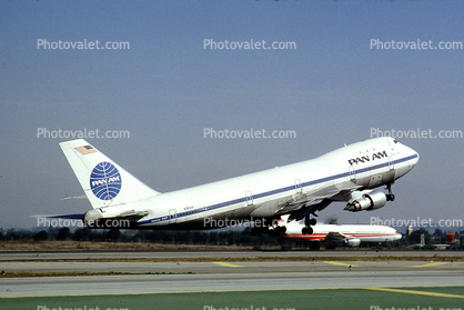 N740PA, Boeing 747-121, Pan American World Airways, Clipper Rival, 747-100 series, Taking-off