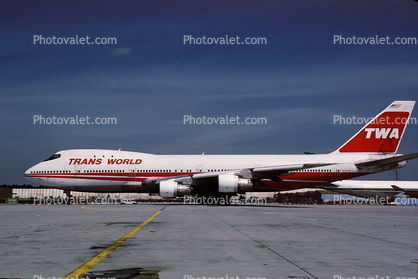 N134TW, Trans World Airlines TWA, Boeing 747-156, 747-100 series