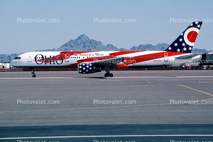 N905AW, America West Airlines AWE, Boeing 757-2S7,  RB211-535 E4, R"City of Columbus" Ohio, B211, RB211