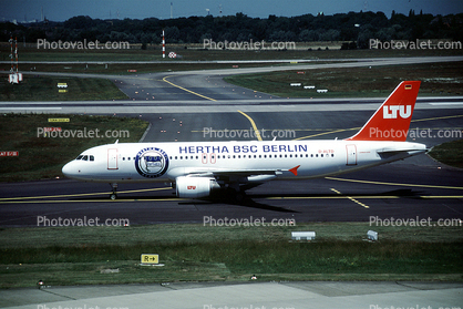 D-ALTD, Hertha BSC Berlin, Airbus A320-214, LTU, CFM56, CFM56-5B4-P