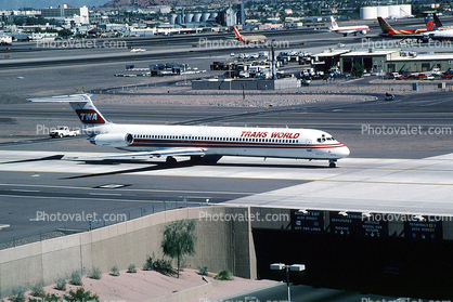 N918TW, Trans World Airlines TWA, McDonnell Douglas MD-82, JT8D-217C, JT8D