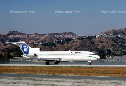 N292AS, Boeing 727-212, Alaska Airlines ASA, (BUR), JT8D-17 s3, JT8D, 727-200 series