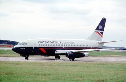 G-BGDF, British Airways BAW, Boeing 737-236, 737-200 series, JT8D-15A, JT8D