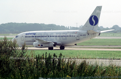 OO-SDR, Sabena, Boeing 737-229C, JT8D-15, 737-200 series, JT8D