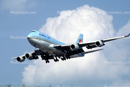 Landing Landing Boeing 747-400, Korean Air KAL