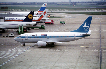 LX-LGP, Luxair, Boeing 737-5C9, 737-500 series, Ch?teau de Bourglinster, CFM56-3C1, CFM56