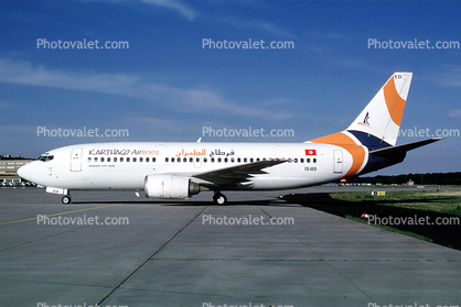 TS-IED, Boeing 737-33A, Karthago Airlines, 737-300 series, CFM56-3B2, CFM56